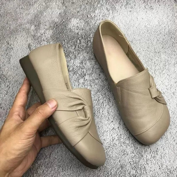 Wanda | Women Knot Leather Flats