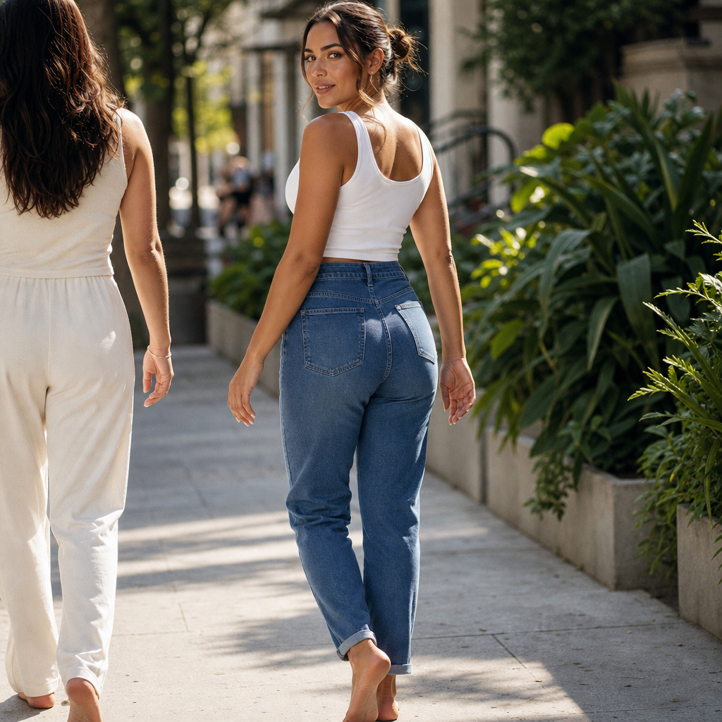 Artemisia | Women Denim Cargo Camo Pants