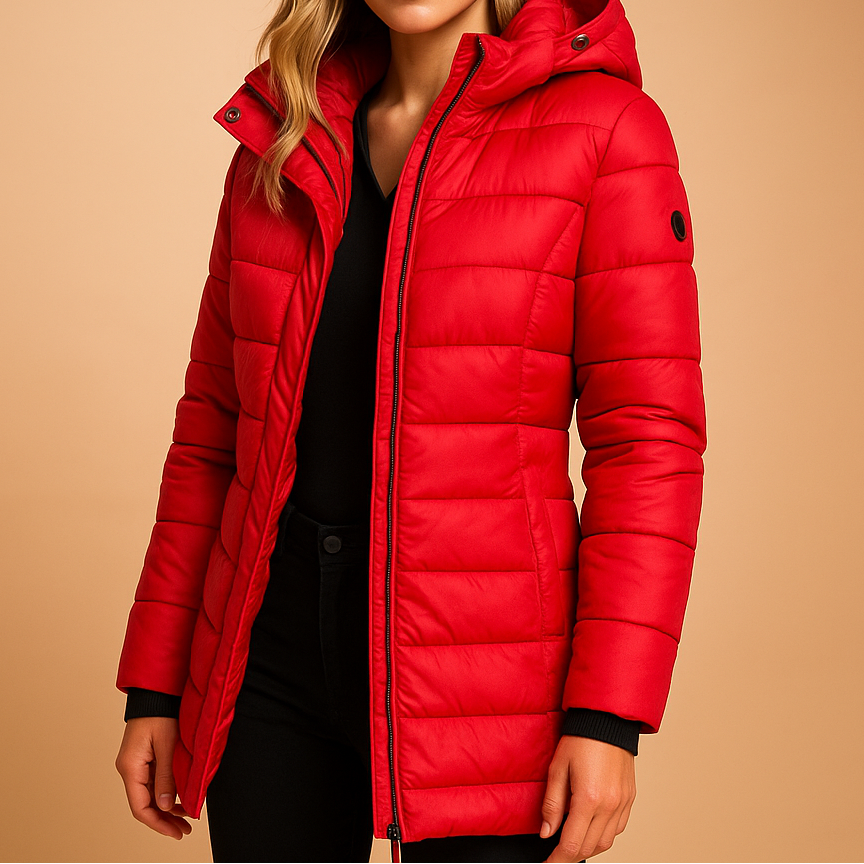 Deirdre | Women Hooded Nylon Puffer Jacket
