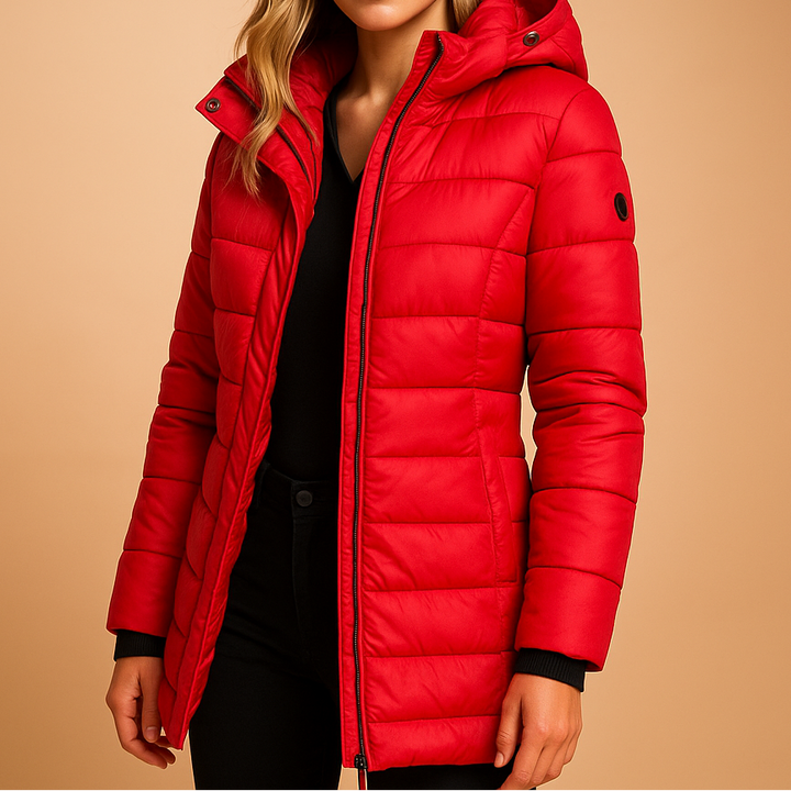 Deirdre | Women Hooded Nylon Puffer Jacket