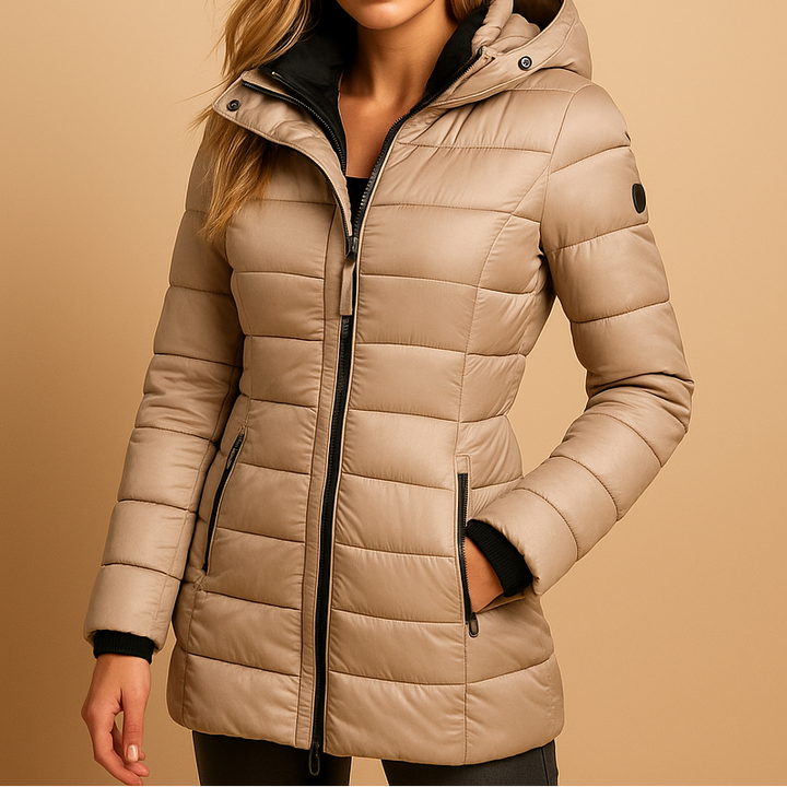 Deirdre | Women Hooded Nylon Puffer Jacket