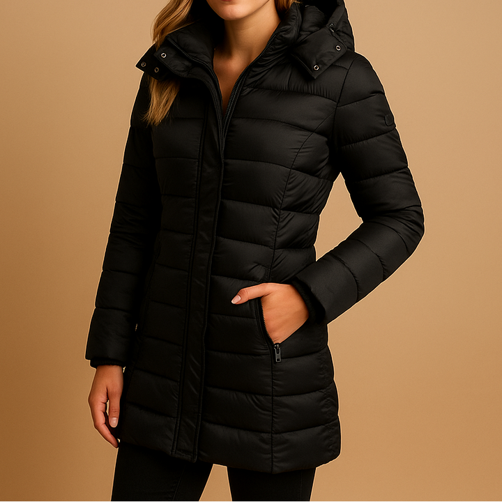 Deirdre | Women Hooded Nylon Puffer Jacket