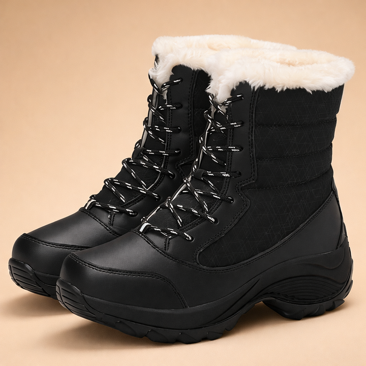 Brigid | Women Fleece Lace Up Hiking Boots
