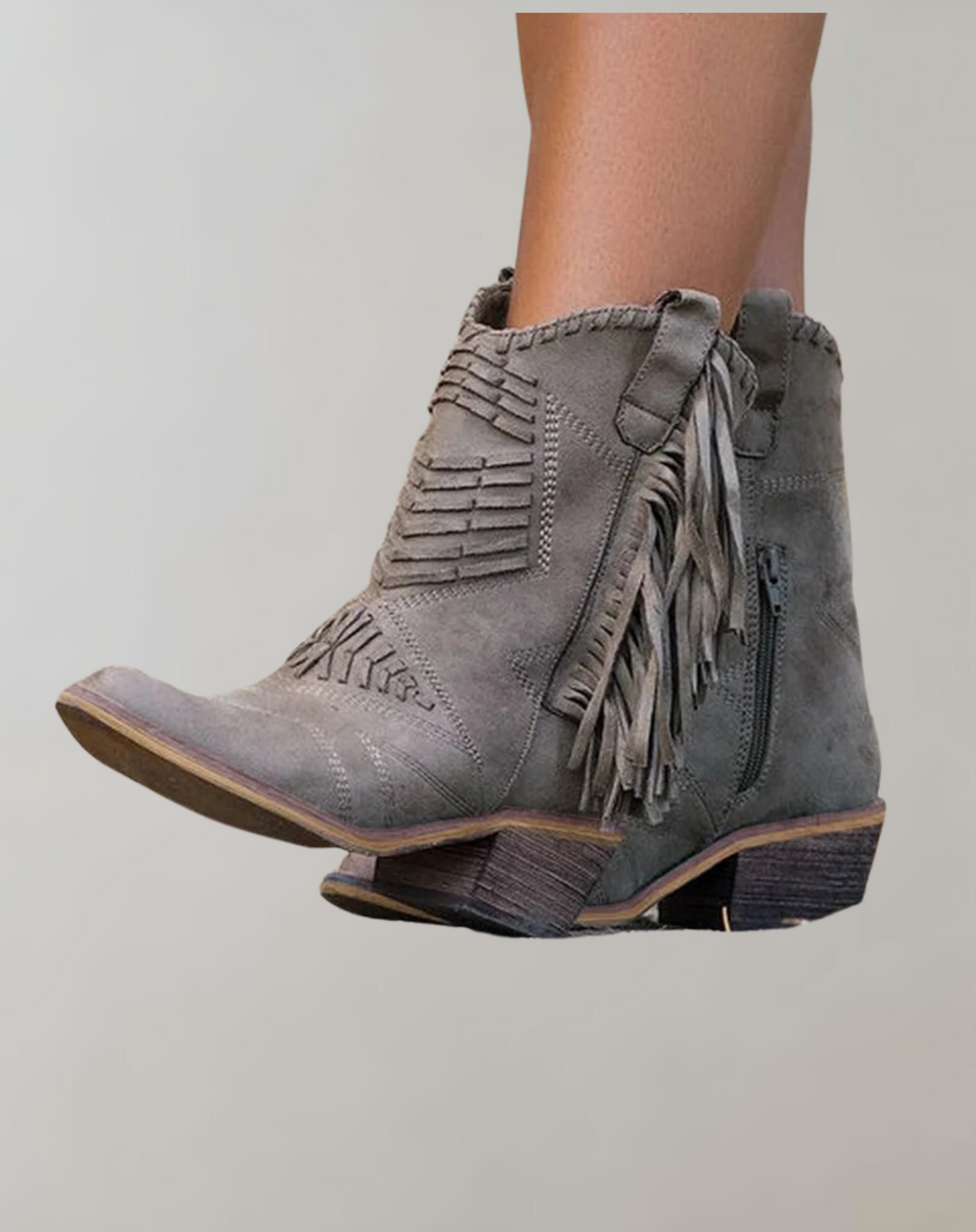 Marguerite | Women Fringe Ankle Boots