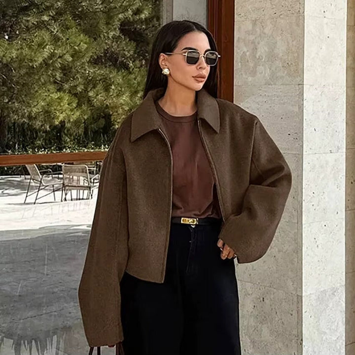 Maud | Women Zip Collar Loose Jacket