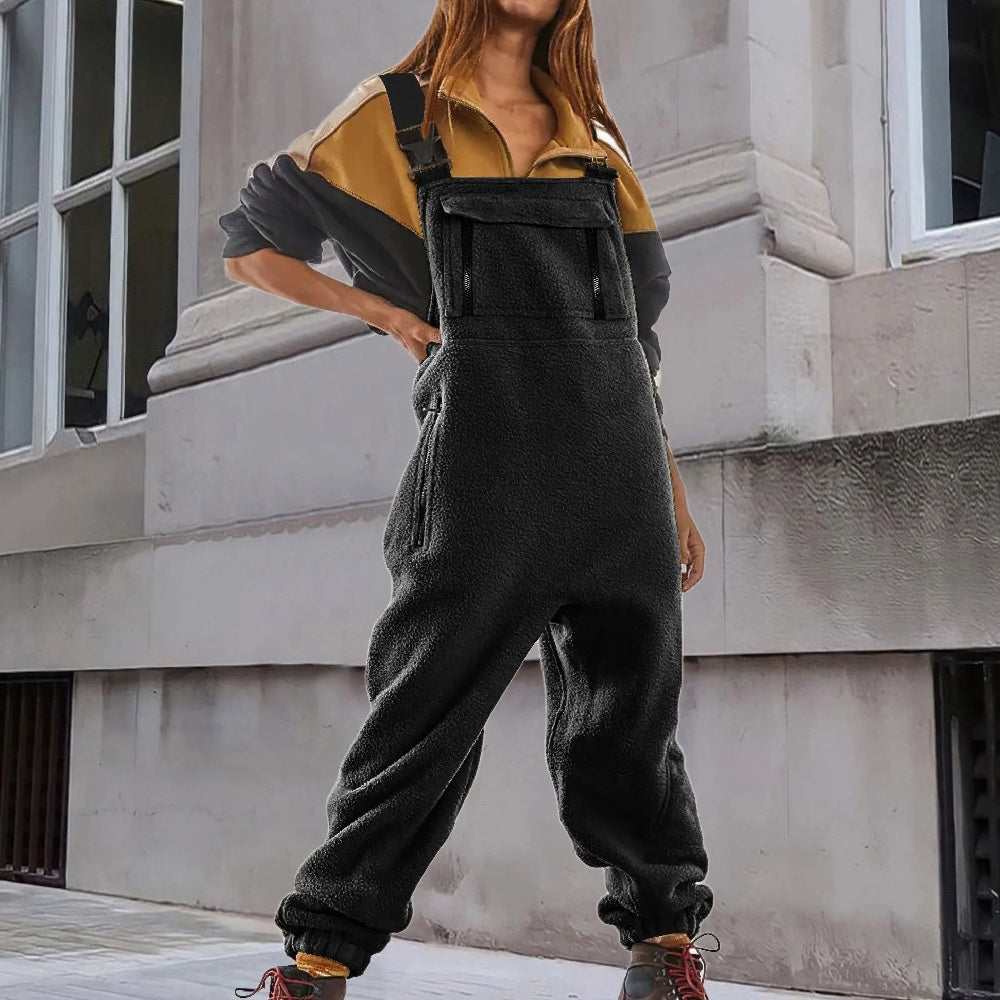 Urania | Women Fleece Overall Jumpsuit
