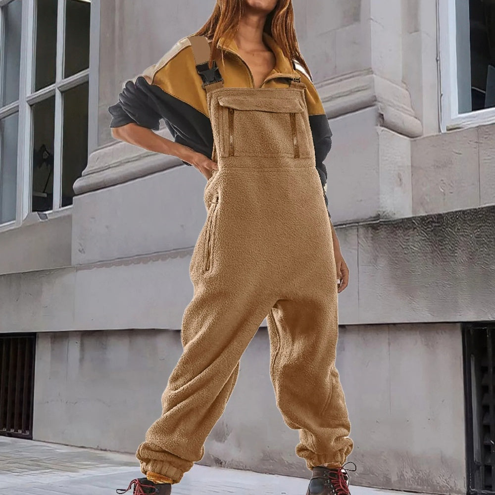 Urania | Women Fleece Overall Jumpsuit