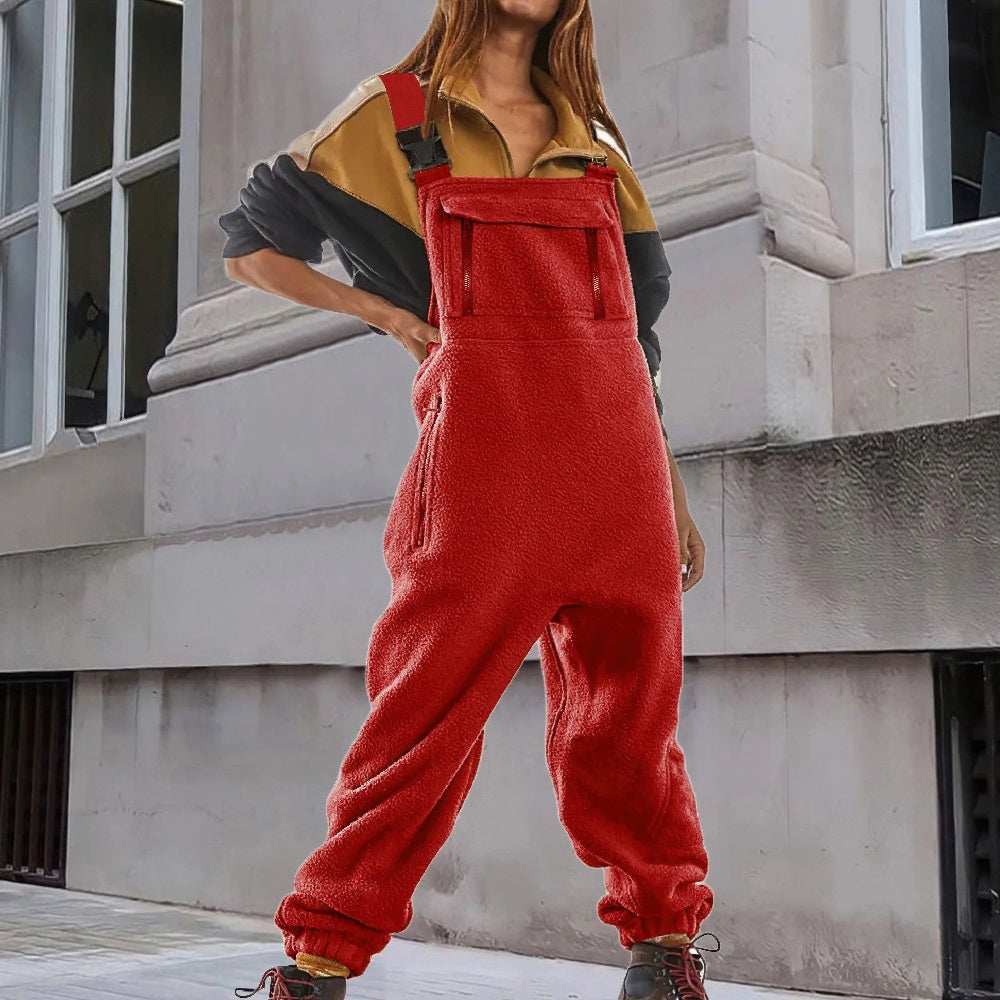 Urania | Women Fleece Overall Jumpsuit