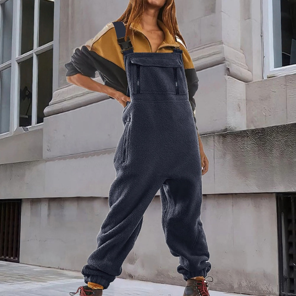 Urania | Women Fleece Overall Jumpsuit