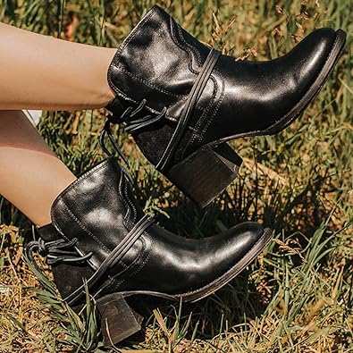 Liesel | Women Lace Up Block Heel Boots