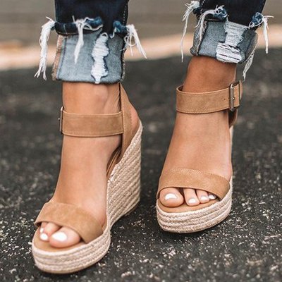 Anouk | Women's Espadrille Ankle Strap Platform Sandals