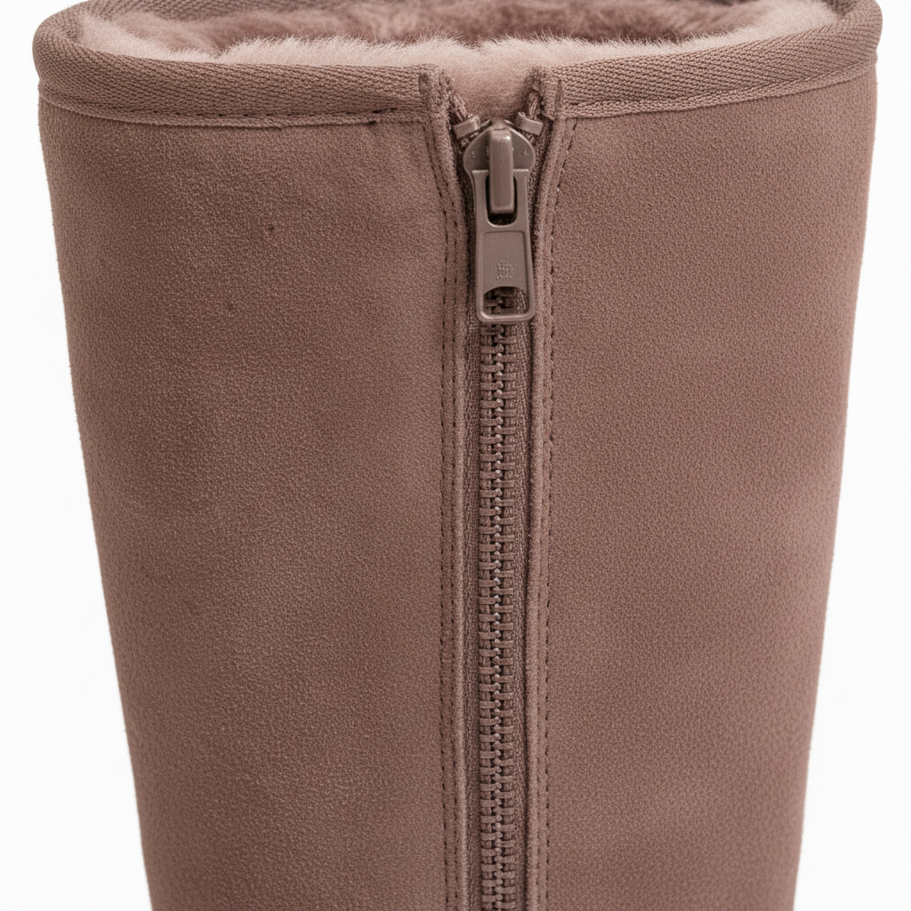 Iona | Women's Suede Sheepskin Side Zip Waterproof Boots