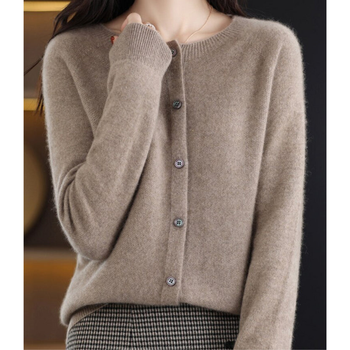 Jessa | Women's Button Front Merino Blend Cardigan Sweater