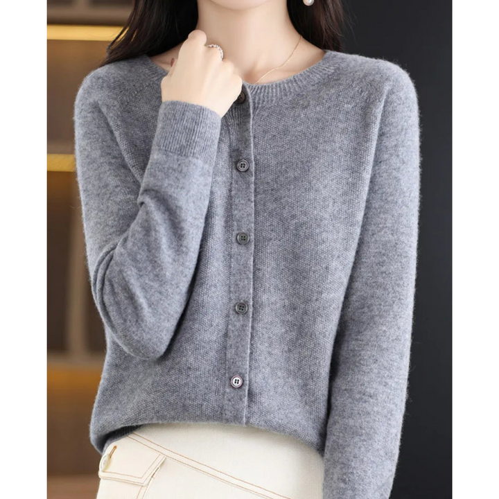 Jessa | Women's Button Front Merino Blend Cardigan Sweater