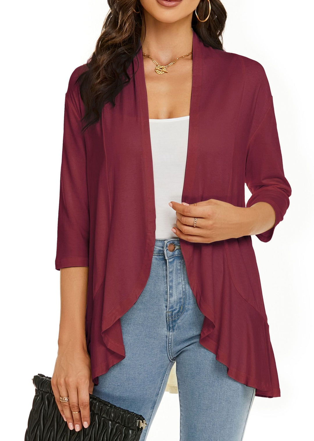 Bethan | Women Open Front Draped Cardigan