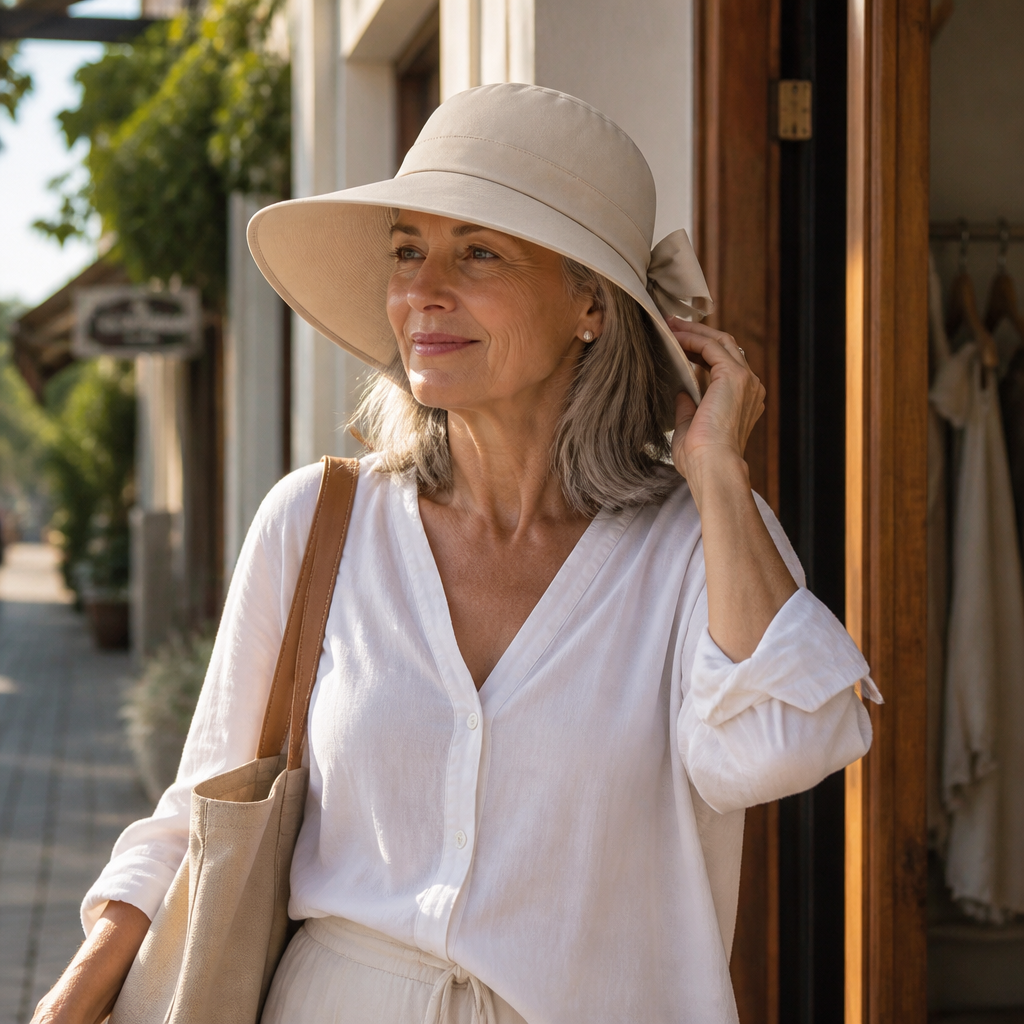 Octavia | Women's Straw Wide Brim Floppy Bow Packable Sun Hat