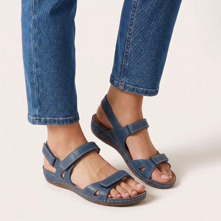 Rory | Women's Denim Office Adjustable Strap Sandals
