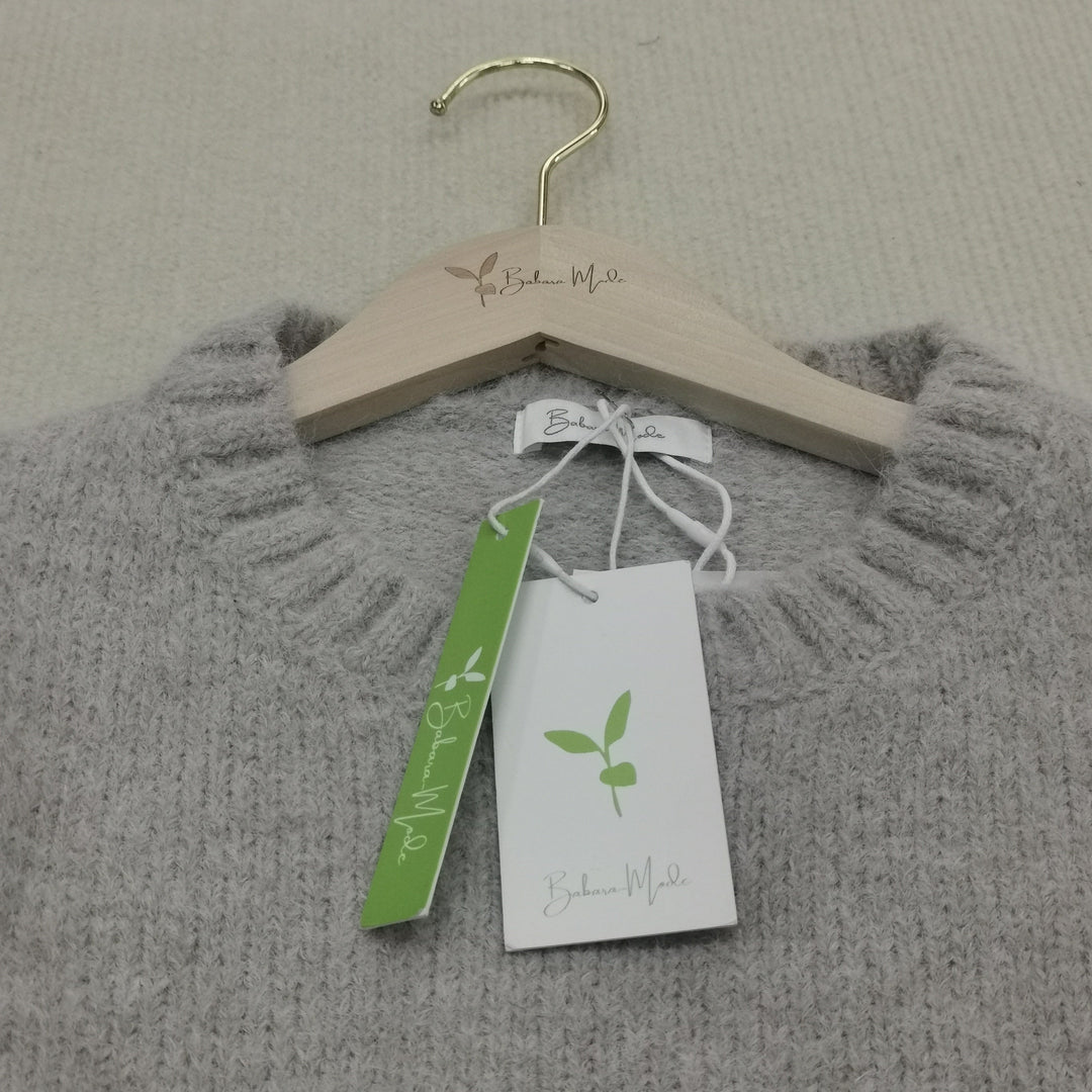 Oaklee | Women's Cream Chunky Knit Drop Shoulder Pocket Sweater