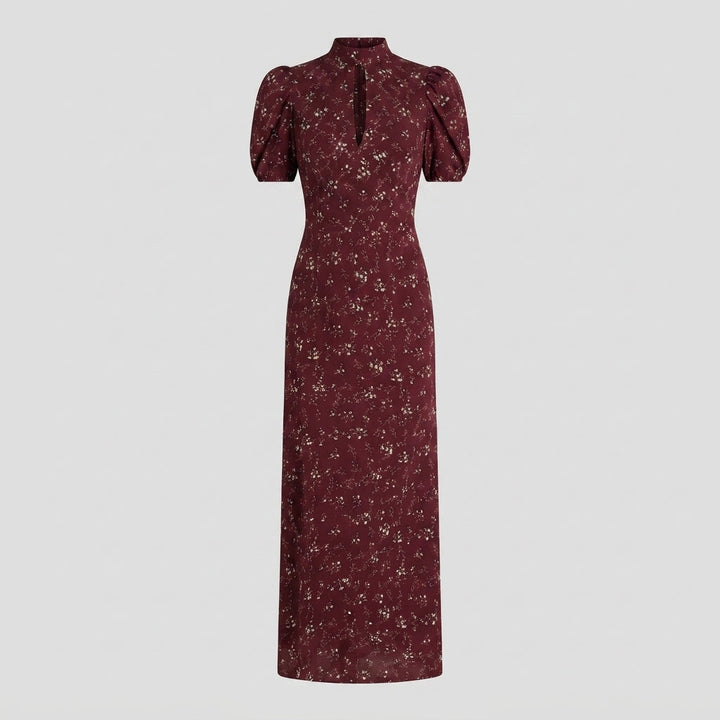 Faustina | Women Puff Sleeve Keyhole Race Day Dress