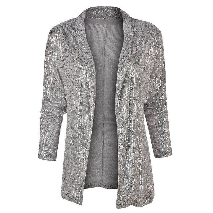 Ysoline | Women Sequin Duster Cardigan