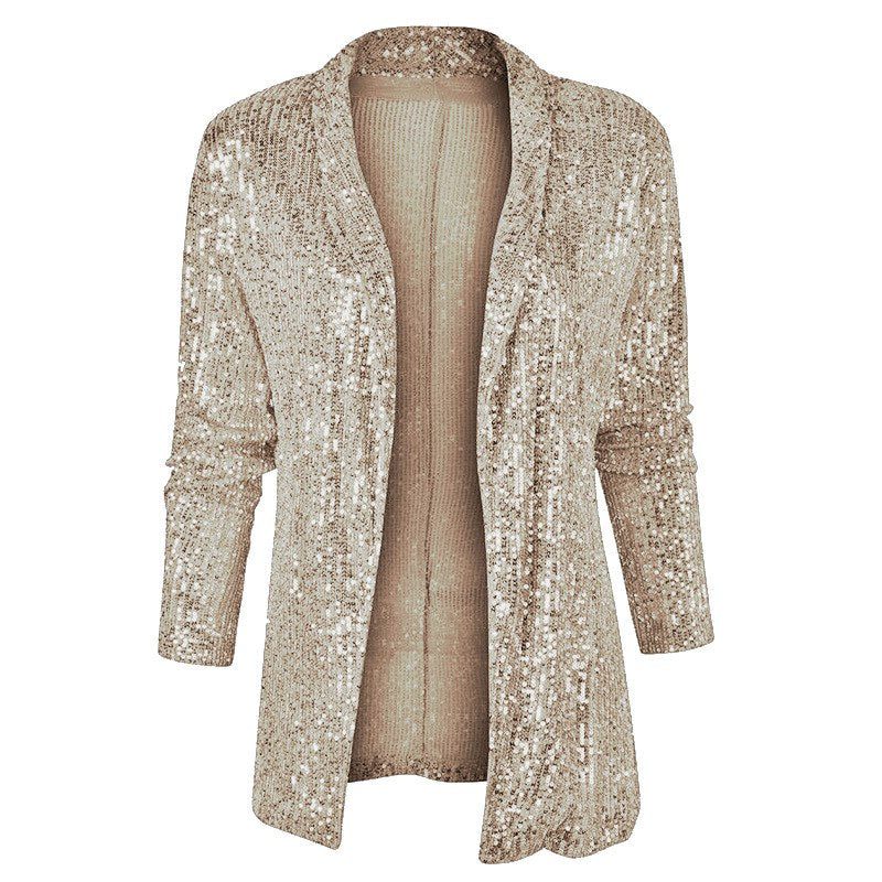Ysoline | Women Sequin Duster Cardigan
