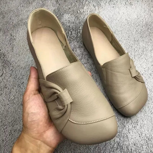 Wanda | Women Knot Leather Flats