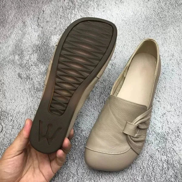 Wanda | Women Knot Leather Flats