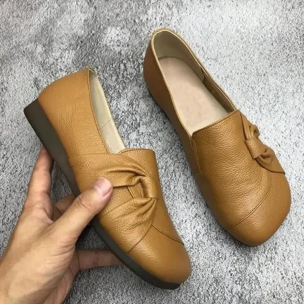 Wanda | Women Knot Leather Flats