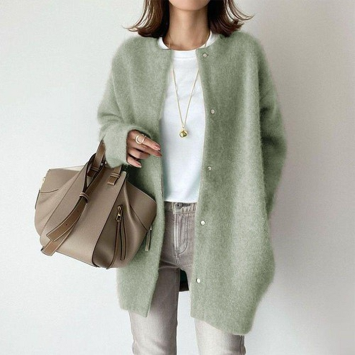 Callie | Women's Soft Textured Long Open Cardigan Sweater