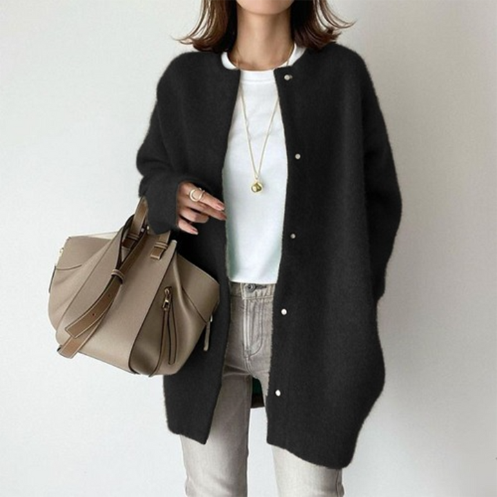 Callie | Women's Soft Textured Long Open Cardigan Sweater