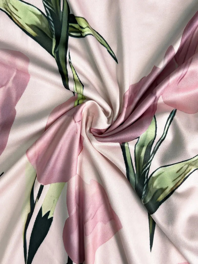 Lettice | Women Floral Jacket Pink Midi Dress