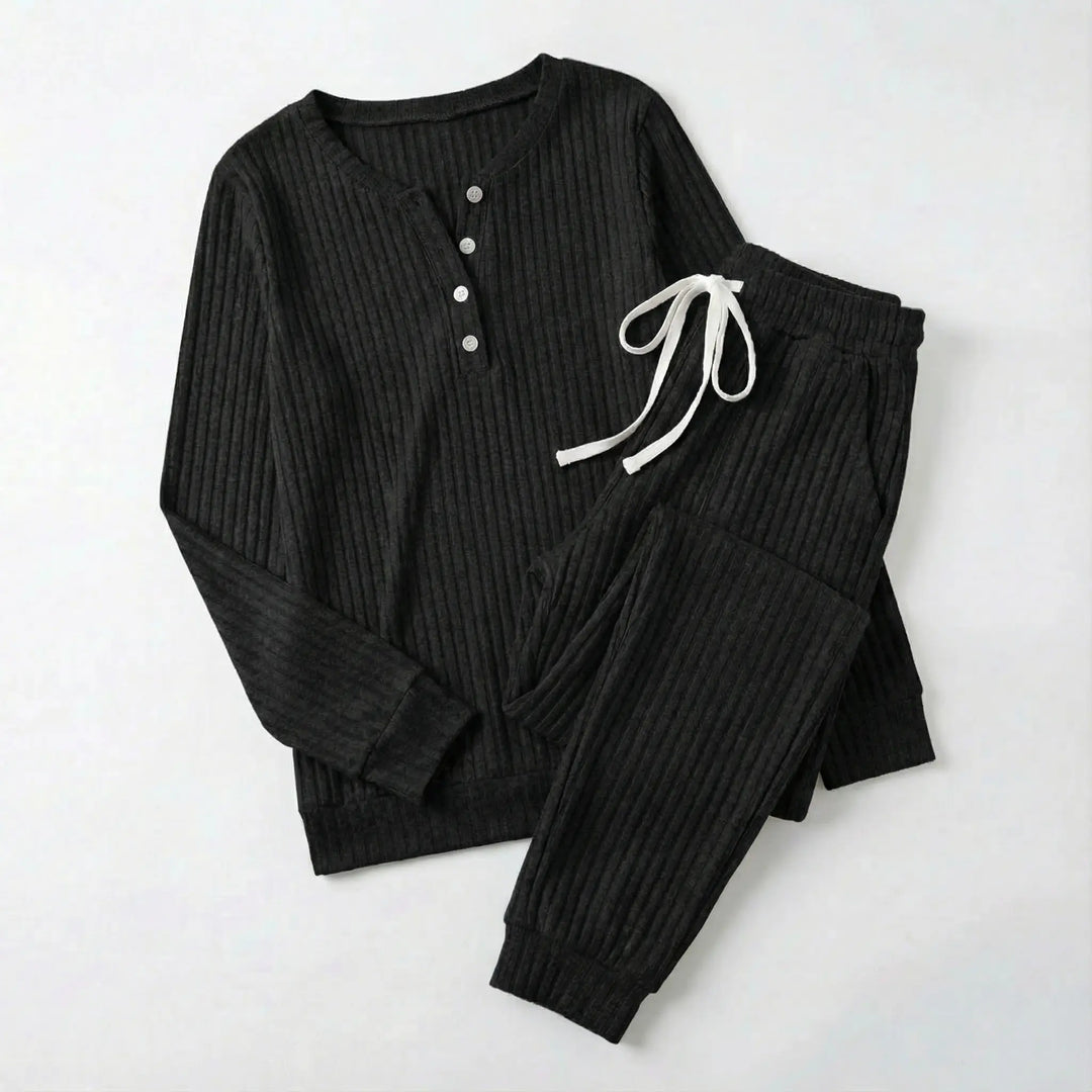 Galatea | Women Ribbed Lounge Pajama Set