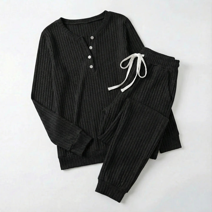 Galatea | Women Ribbed Lounge Pajama Set