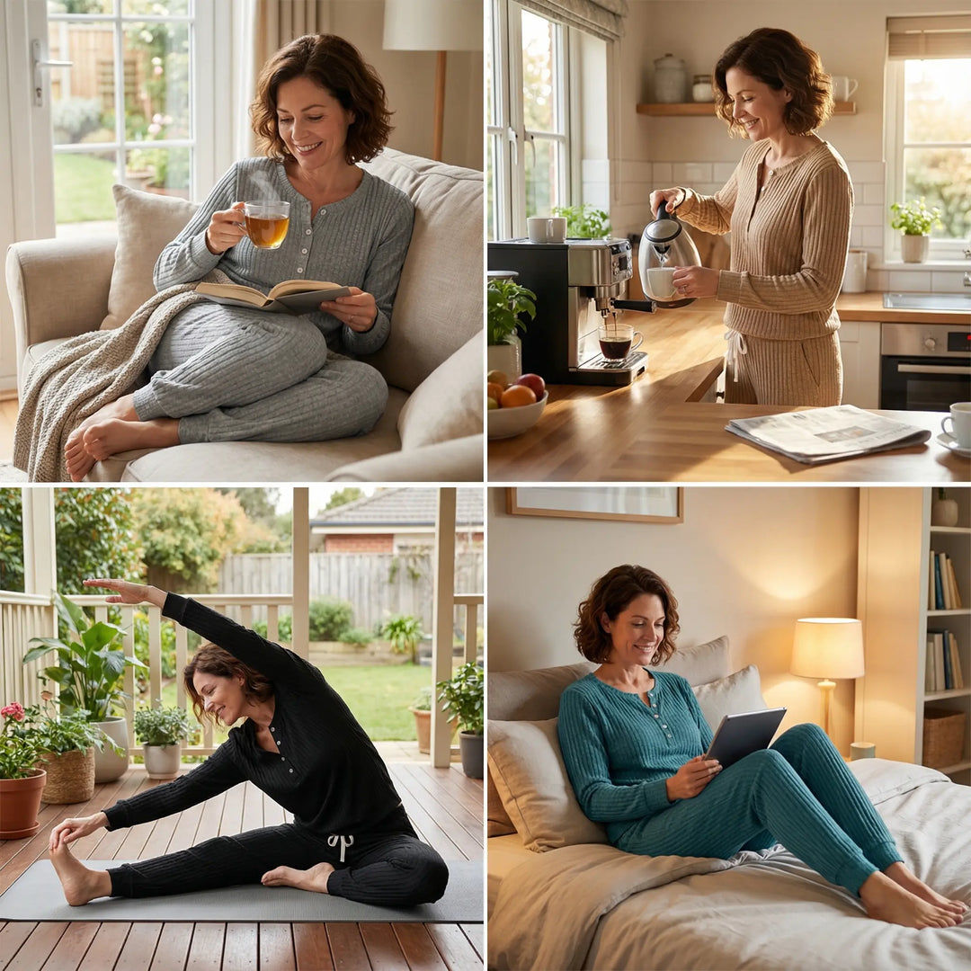 Galatea | Women Ribbed Lounge Pajama Set