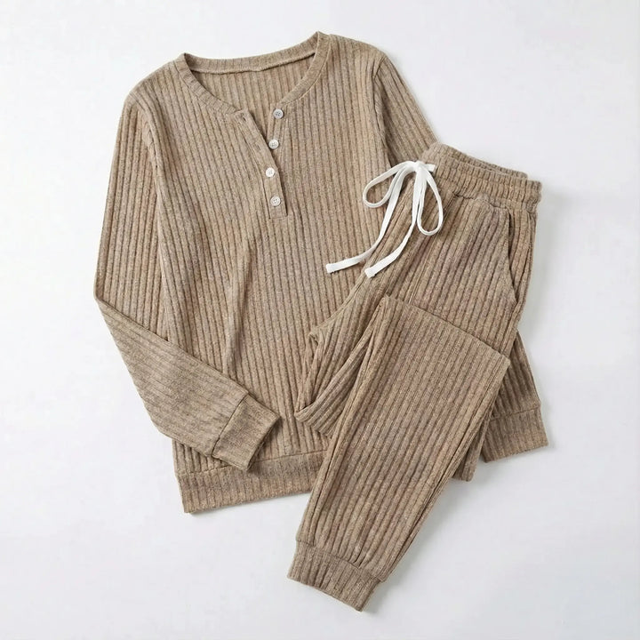 Galatea | Women Ribbed Lounge Pajama Set