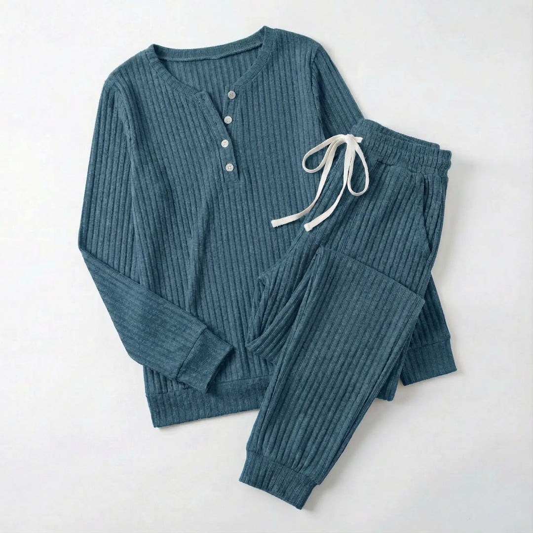 Galatea | Women Ribbed Lounge Pajama Set