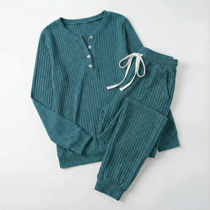 Galatea | Women Ribbed Lounge Pajama Set