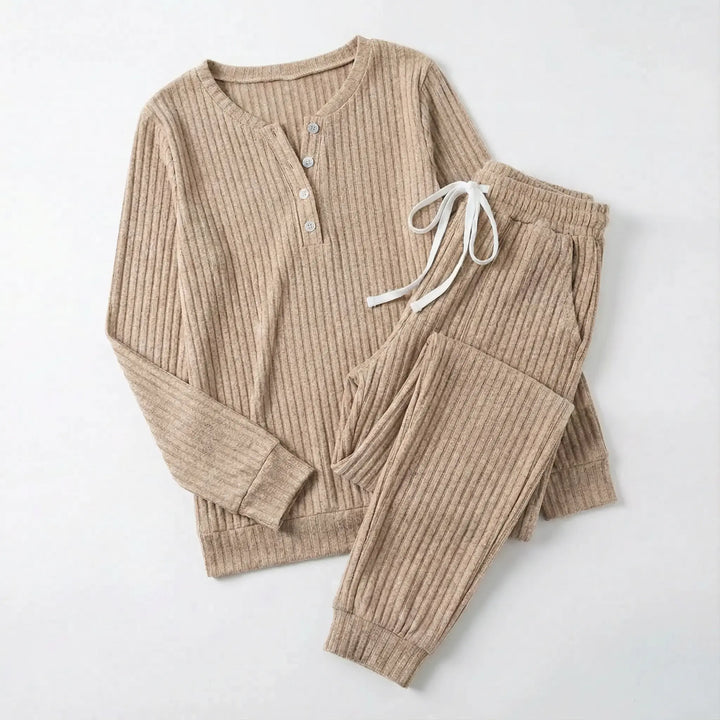 Galatea | Women Ribbed Lounge Pajama Set