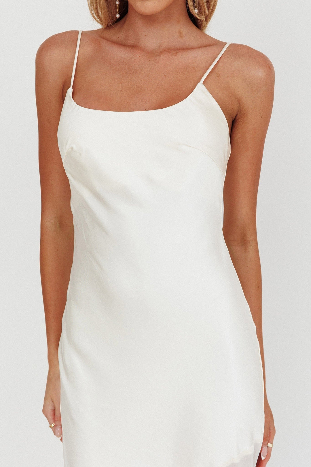 Allison | Women's Satin Bridesmaid Chiffon Maxi Dress