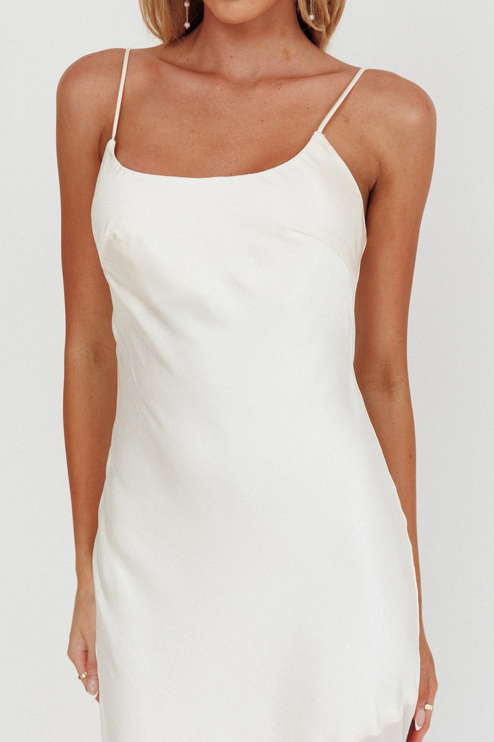 Allison | Women's Satin Bridesmaid Chiffon Maxi Dress