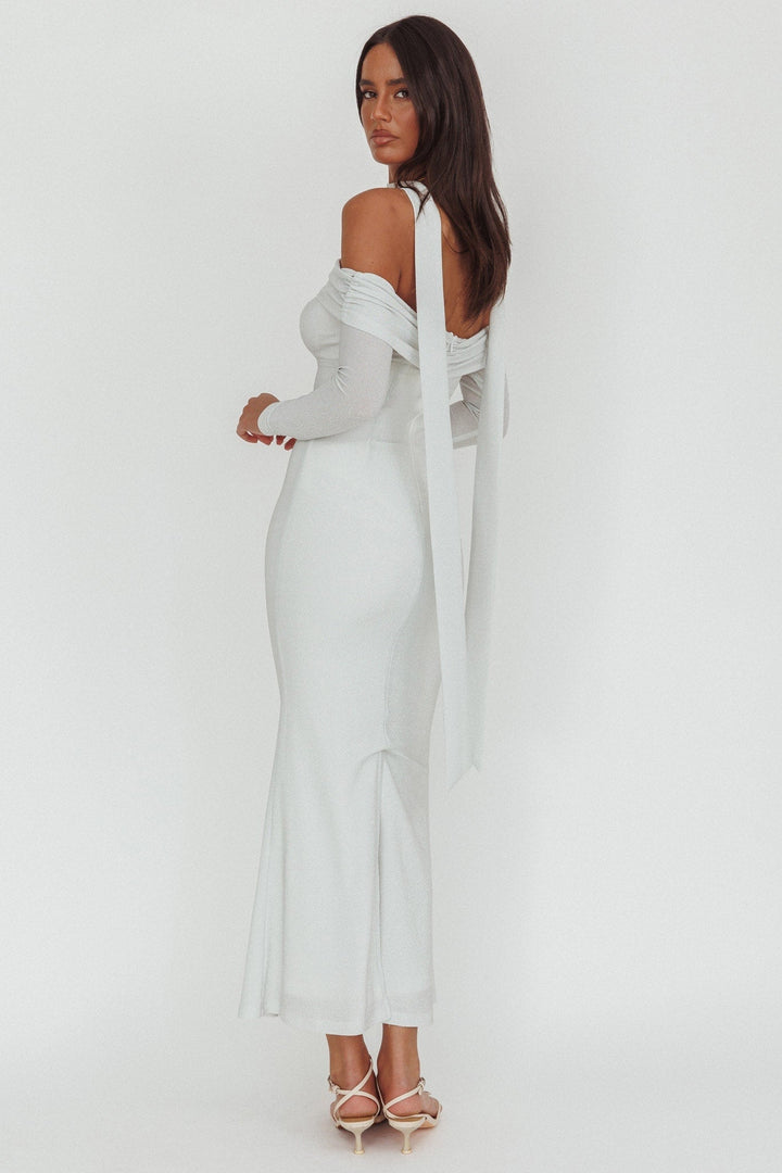 Hattie | Women's Off Shoulder Bridesmaid Maxi Dress