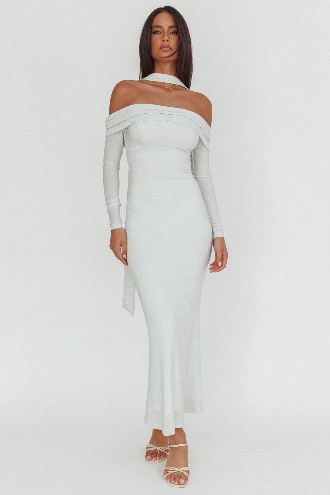 Hattie | Women's Off Shoulder Bridesmaid Maxi Dress