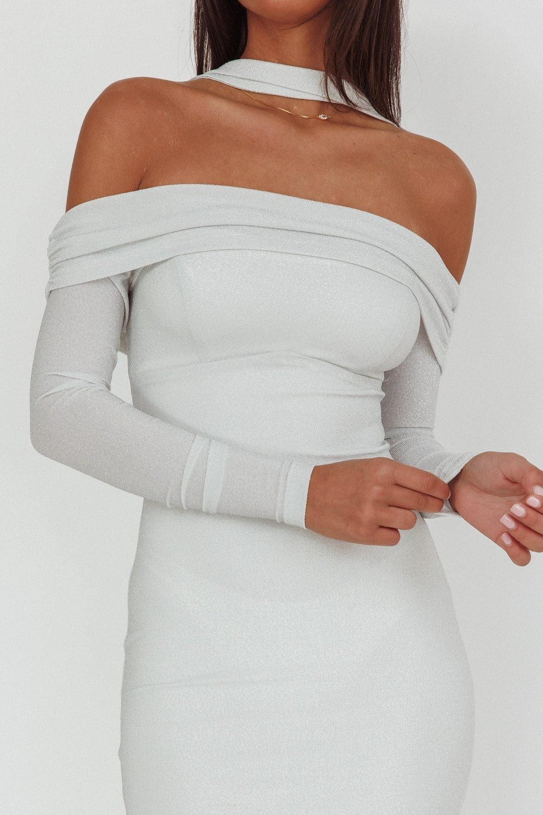 Hattie | Women's Off Shoulder Bridesmaid Maxi Dress
