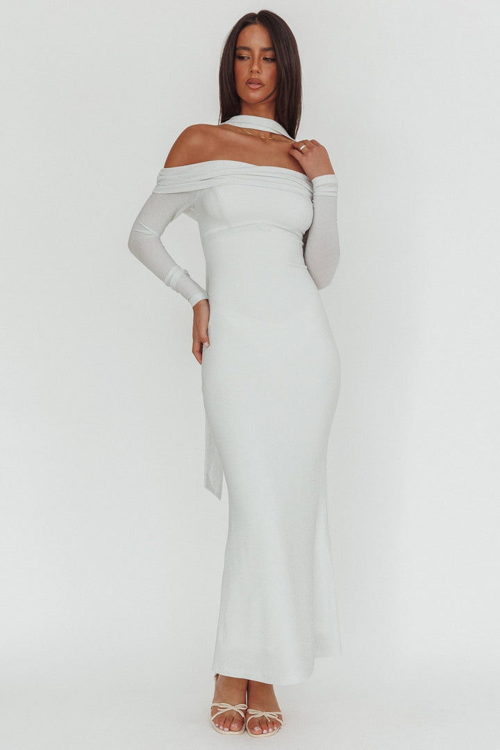 Hattie | Women's Off Shoulder Bridesmaid Maxi Dress