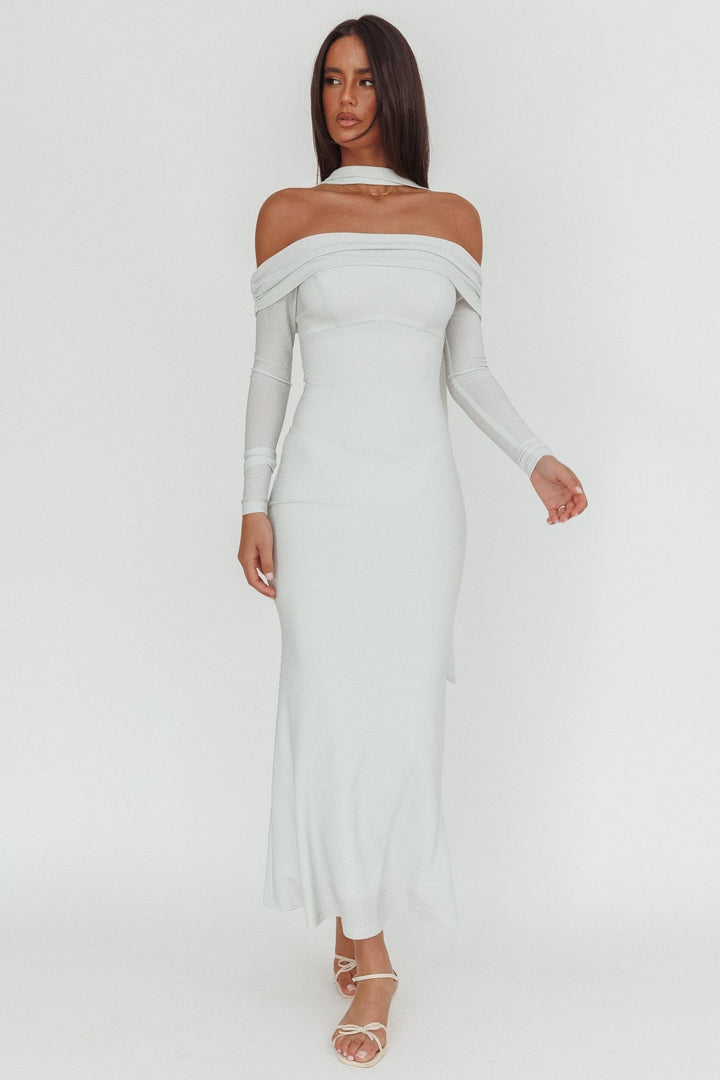 Hattie | Women's Off Shoulder Bridesmaid Maxi Dress
