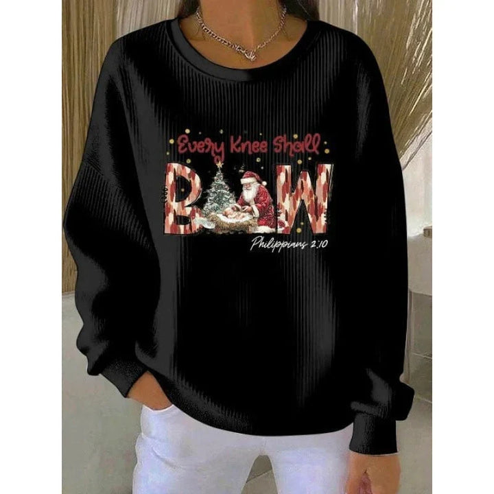 Rosamond | Women Graphic Crew Christmas Sweater