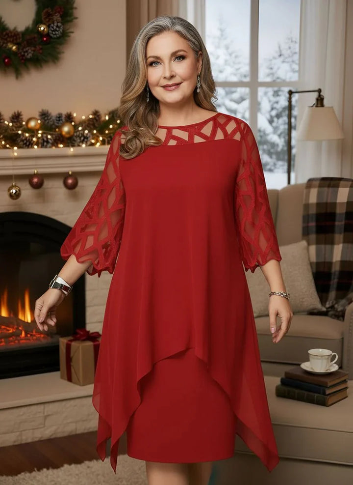 Aelfhild | Women Wedding Guest Midi Holiday Dress