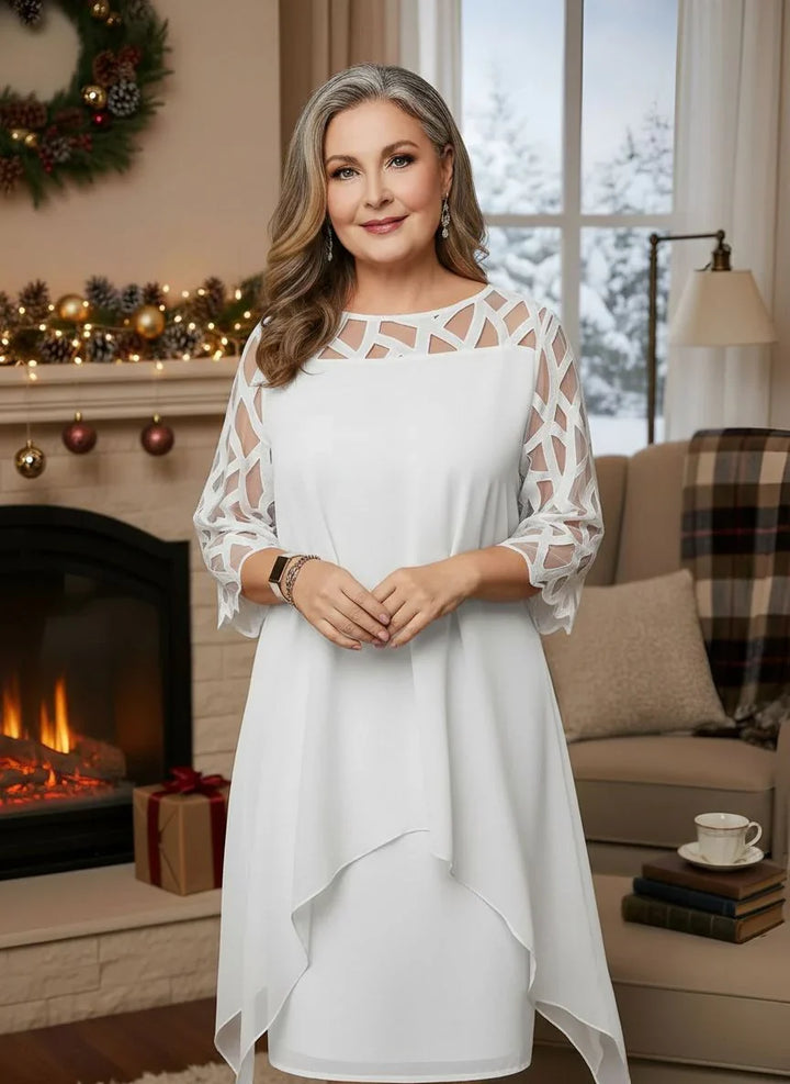 Aelfhild | Women Wedding Guest Midi Holiday Dress