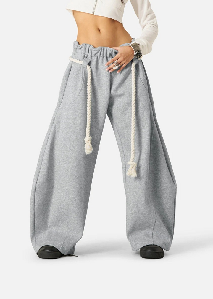 Zillah | Women Elastic Waist Wide Leg Sweatpants