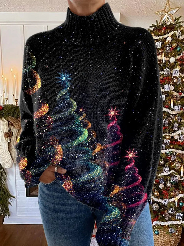 Rosalba | Women Tree Print Christmas Sweater